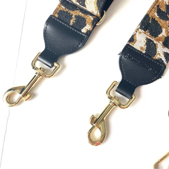 Crossbody Straps Leopard Green/Red Striped - Picture 2 of 3